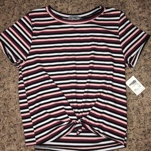 striped tie top